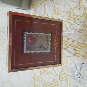 Collectible framed stamp Basketball